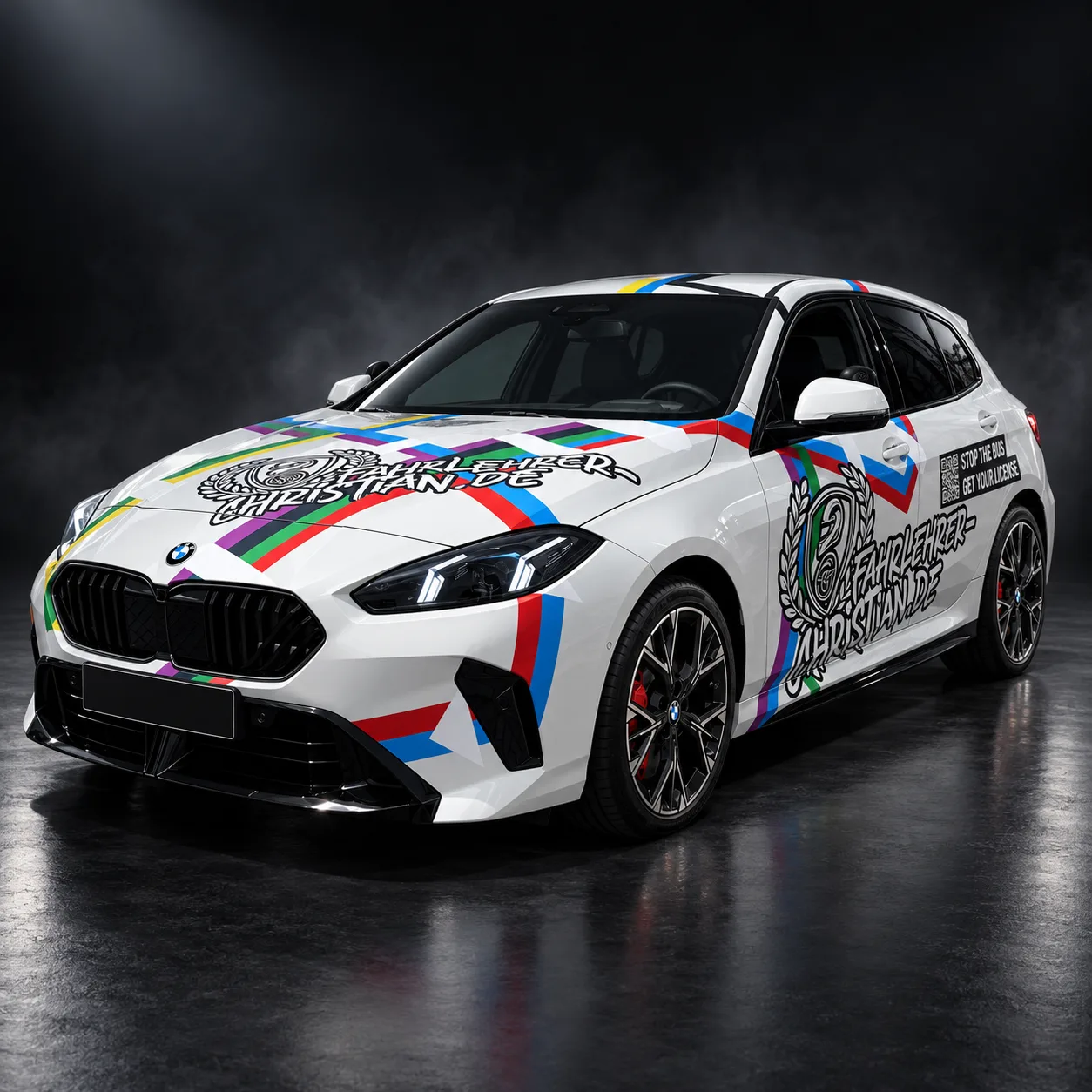 BMW 1er im Design von fahrlehrer-christian.de