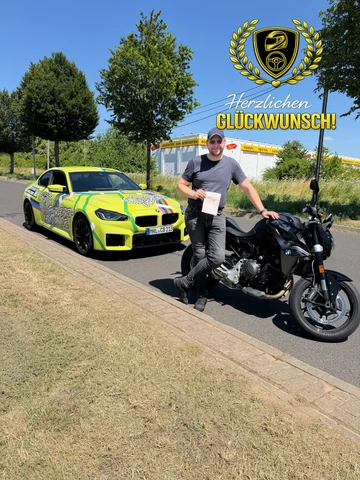 Bestandene Führerscheinprüfung — Christian